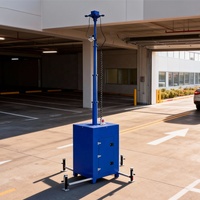 Torre de Cámara de Vigilancia CCTV para Obras de Construcción en Exteriores, Cámara de Red Telescópica, Monitoreo de Seguridad