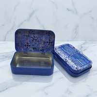 Boîte carrée en fer blanc pour cigarettes en chanvre, conception personnalisée, matériaux recyclés, logo en relief, emballage à couvercle articulé sur mesure – Offre Spéciale