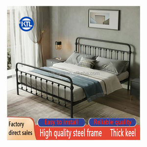 Cadre <span class=keywords><strong>de</strong></span> <span class=keywords><strong>lit</strong></span> amovible surdimensionné et porteur <span class=keywords><strong>de</strong></span> haute qualité lits <span class=keywords><strong>en</strong></span> métal <span class=keywords><strong>lit</strong></span> king size - Product Image 2