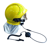 Système de communication anti-explosion, casque de communication par conduction osseuse pour pompiers avec 360 ℃   Connecteur rotatif PTT pour casque et talkie-walkie