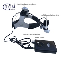 Lunettes grossissantes cliniques de neurochirurgie haute puissance, nouvelle lampe frontale médicale cardiovasculaire pour la colonne vertébrale des animaux de compagnie
