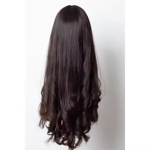 Perruque de Cheveux Vierge Européens Naturels Double Drawn Ondulés Longs de 24 Pouces, Prix de Gros, Perruque en Dentelle 360 - Product Image 1