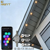 HRSYT  C Aluminium Track RGBW LED Pixel Lights IP68 Éclairage extérieur imperméable permanent pour Noël, éclairage de maison