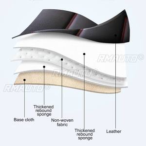1PC Housse de siège avant universelle pour voiture, motif quadrillé 5D, en PU respirant, pour toutes les saisons, protection de siège de véhicule général - Product Image 4