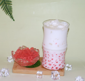 เครื่องดื่มนมปั่นรสผลไม้หวานๆ พร้อมลูกบอลทอปิโอก้า จากไป่หลี่เซียน - Product Image 1