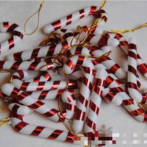 2024 del nuovo anno albero di natale appeso Candy Cane stampella ornamenti Noel albero di Natale decorazioni natalizie per la casa - Product Image 4