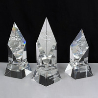 Trophées en cristal transparent de haute qualité, souvenirs d'entreprise personnalisés, cadeaux, décoration artisanale MH-J0961