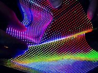 Affichage LED transparent P30-30, film LED transparent léger et flexible