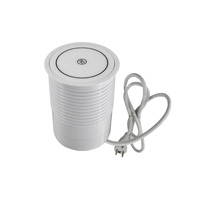 Prise de courant motorisée escamotable pour bureau ou cuisine, avec chargeur sans fil intégré, pour le Royaume-Uni