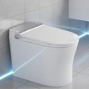 Cupc WaterMark Intelligent Smart 2026 Japandi Grey Lid Tankless Rimless Ceramic Auto Flush Heated Bidet Elongated Side Button - Product Image 3