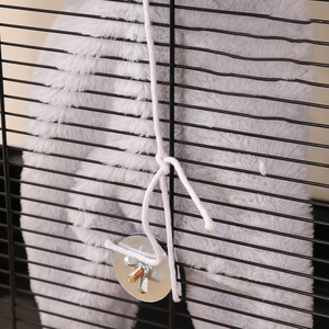 Kış sıcak barınak peluş yatak rahat kuş isıtıcı papağan ev kafes asılı hamak oyuncak köşe polar kuş battaniye - Product Image 5