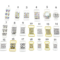 2024 petit assortiment cristal strass Bikini boucles anneaux en métal pour NPC IFBB compétition costume décoration utilisation sur ceintures sacs