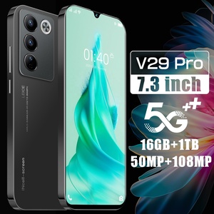 Vendita calda telefoni originali V29/V27e pro Android a buon mercato 7.3 pollici <span class=keywords><strong>linea</strong></span> di terra 5g smart phone 16GB + 1TB cellulare - Product Image 2