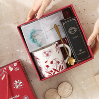 Mug en céramique personnalisé avec parfum, coffret cadeau promotionnel de Noël, cadeaux d'entreprise, logo personnalisé pour femmes et hommes