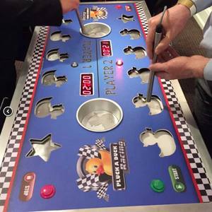 Máquina recreativa de alquiler: Juego de arcade Pluck a Duck Buzz Wire, desafío interactivo de habilidad, máquina de entretenimiento eléctrica de metal para alquiler de equipos de juegos infantiles. - Product Image 5