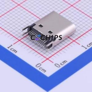 USB-307HI USB Connector SMD Connector ( Connector Type: Type-C )( Gender: Female )( Mounting Type: Clamp Plate ) - Product Image 2