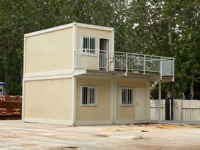 Maisons modulaires en panneaux sandwich en acier préfabriqués de 20 pieds et 40 pieds personnalisables pour usage résidentiel, bureaux, hôtels, parcs