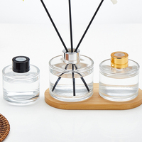 Bouteilles diffuseurs en verre vides populaires 2ml 3ml 5ml 10ml, capacité personnalisable, forme ronde, avec bouchon à vis en plastique et sérigraphie