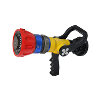 Buse de lutte contre l'incendie Volla Jet Spray à double fonction avec valve coulissante, protection individuelle, en alliage d'aluminium, angle de brumisation 0~100 (4-6.5-10-13L/S)
