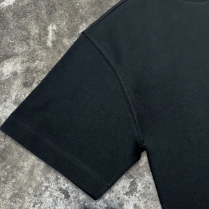 T-shirts courts amples en coton épais à col rond noirs pour hommes – Qualité supérieure – Idéaux pour l'été et le streetwear - Product Image 4