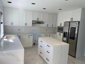 Shaker moderno completo melamina appartamento progetto Rta stile americano <span class=keywords><strong>mobili</strong></span> da <span class=keywords><strong>cucina</strong></span> lucidante <span class=keywords><strong>cucina</strong></span> dispensa armadio di stoccaggio - Product Image 4