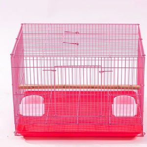 Gabbie per Uccelli in Metallo all'Ingrosso, Voliera per Cocorite, Gabbia Durevole in Filo di Ferro per Pappagalli e Canarini, Recinzione Quadrata Pieghevole - Product Image 3