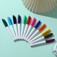 Marqueur permanent Sharpi à pointe fine personnalisé Non toxique noir bleu rouge vert multi couleurs 10mm largeur d'écriture pour tissu