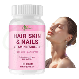 Tabletas Multivitamínicas para Piel, <span class=keywords><strong>Cabello</strong></span> <span class=keywords><strong>y</strong></span> <span class=keywords><strong>Uñas</strong></span> China-Herb OEM, Suplemento de Belleza Natural, Colágeno, <span class=keywords><strong>Vitaminas</strong></span> para Piel, <span class=keywords><strong>Cabello</strong></span> <span class=keywords><strong>y</strong></span> <span class=keywords><strong>Uñas</strong></span> - Product Image 1