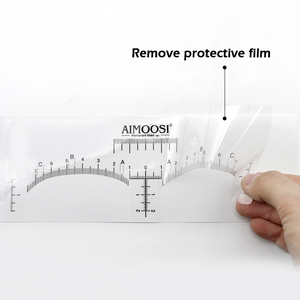 Herramienta de Medición para Cejas de Henna, Pegatinas de Mapeo, Regla para Cejas de Microblading, Pegatina Adecuada para Todas las Formas de Rostro - Product Image 4