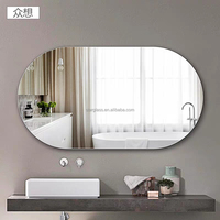 Miroir mural en aluminium simple ou double face, décoratif, 3mm, 4mm, 5mm, 6mm, vente en gros d'usine