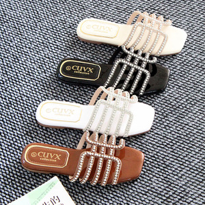 Sandales pour femmes de haute qualité, tendance, confortables, à paillettes, respirantes, légères, antidérapantes, imprimées pour le printemps - Product Image 1