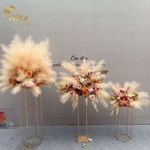 NIKA all'ingrosso pampa artificiale fiore rosa palla pampa <span class=keywords><strong>matrimonio</strong></span> <span class=keywords><strong>centrotavola</strong></span> fiori - Product Image 4