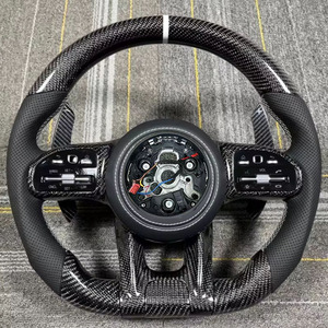 Volant en fibre de carbone amélioré, très demandé, pour Mercedes Benz Classe GLC GLE CLA W204 W205 W222 G500 G55 G63 - Product Image 3