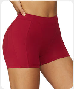 Shorts Deportivos RUIQUWIN para Mujer, de Alta Elasticidad, Spandex/Nailon, Color Sólido, para Gimnasio/Running, Control de Abdomen, Soporte Alto, Yoga, Ecológicos, Sin Costuras - Product Image 3