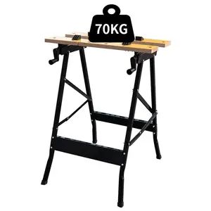 Woodworking table work bench stand portable folding work bench saw horse