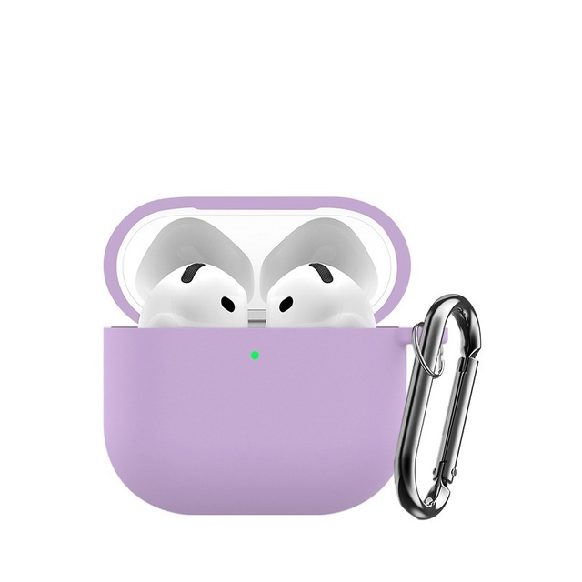 1.6mm Colorful Soft Silicone Waterproof Eco-Friendly Scratch-Resistant Anti-Lost Wireless Earbuds Case for AirPods 4 Pro2/3
