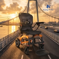Fauteuil roulant électrique léger à moteur sans balais, inclinable, en aluminium, personnalisé, à dégagement rapide, pour personnes âgées et handicapées