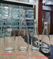 Meilleur 330ml 500ml 700ml 750ml 1litre à vis bouteilles en verre de boisson bouteille d'eau en verre vide marque Shandong RS