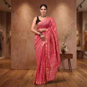 Sari en soie MAHESWARI pour les occasions de mariage - Product Image 2