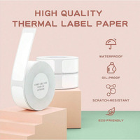 Étiquettes de couleur blanche autocollants transparents du modèle D11/D110/D101 papier d'impression d'étiquettes d'imprimante ruban d'étiquetage pour le bureau et la maison