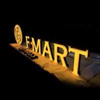 L'acrylique extérieur 3d fait sur commande brillant a mené l'enseigne de caissons lumineux de la publicité pour le magasin