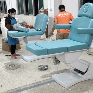 KISEN Luxury Heating Optional Spa Bed Massage <b>Table</b> Professional Massage Bed Adjustable Cosmetic Facial Beauty Bed Electric - Product Image 6