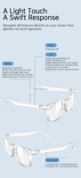 Lunettes Intelligentes V6 Max AI à Prix Abordable pour le Dropshipping avec Caméra à Distance, Assistant Vocal et Fonction d'Appel – Idéales pour les Voyages et Économiques