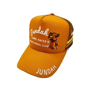 Bordado frontal personalizado y bordado de borde <span class=keywords><strong>gorras</strong></span> unisex Personalización de fábrica de alta calidad Deep Crown gorra de camionero de campo en blanco - Product Image 3