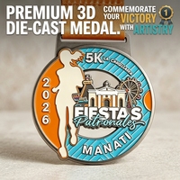 Médaille de marathon personnalisée en gros à prix abordable, médaille de récompense pour événements sportifs, course de relais et trail