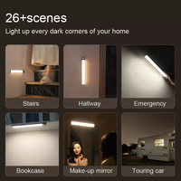 Iluminación Inalámbrica Magnética para Gabinetes, Barra LED Regulable Tipo-C, 3 CCT, Recargable, Delgada, de Pared, con Interruptor Táctil, Luz Moderna