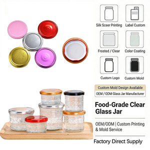 Frasco de Vidrio Reciclable Personalizado al por Mayor con Boca Ancha y Tapa <span class=keywords><strong>para</strong></span> Almacenamiento de Alimentos, Envase <span class=keywords><strong>para</strong></span> Miel, Caviar, Encurtidos, Salsa Picante - Product Image 6