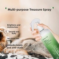 Spray démêlant J&D Birch Tree Shine pour chiens, chats, chevaux - Après-shampoing sans rinçage, antistatique, hydratant, parfum longue durée