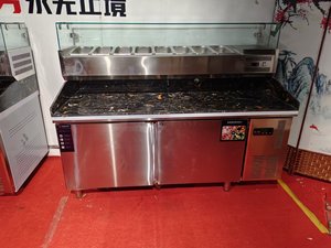 Estación <span class=keywords><strong>de</strong></span> Refrigeración para Ingredientes <span class=keywords><strong>de</strong></span> Pizza, Refrigerador para Pizzería, para Mantener los Ingredientes Frescos - Product Image 2