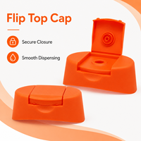 Bouchon à clapet en PP anti-fuite avec valve en silicone pour bouteilles de miel, sirop et sauces